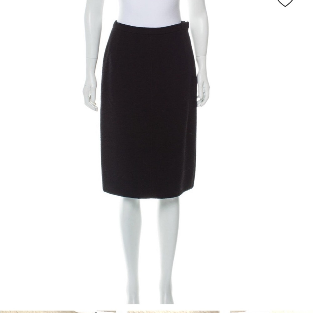 Black Oscar de la Renta Pencil Skirt